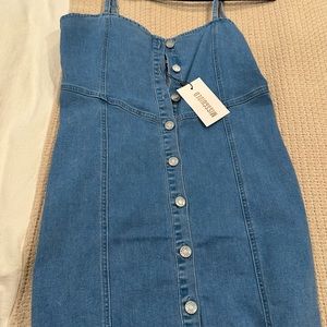 Denim dress size US 8 NWT